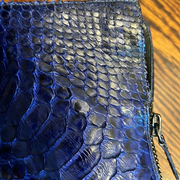đź’™Alexandre Birman Twilight Blue Python Booties! - Picture 8 of 13